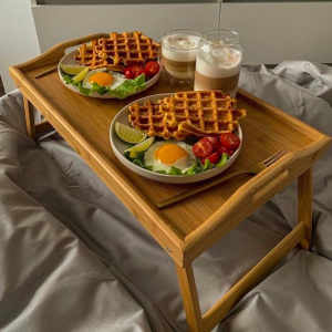 Mesa para cama madera
