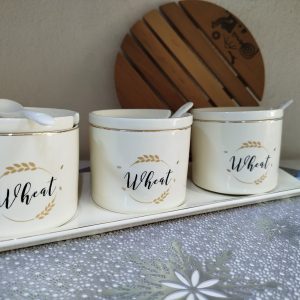 Set de condimentero cerámica