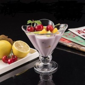 Set de 6 copas de helado flor