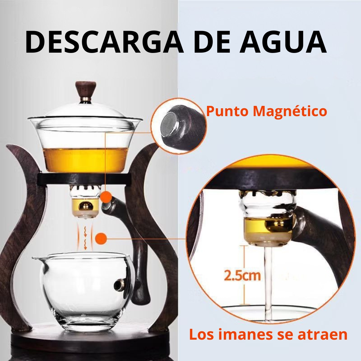 Tetera Magnética de Vidrio - Tetera Kungfu Perezosa - Imagen 6