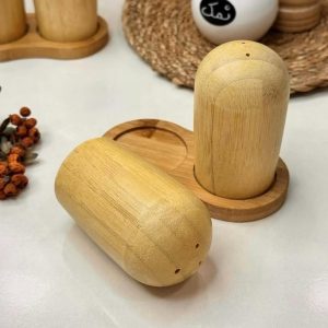 Set salero bambú (base de bambú)