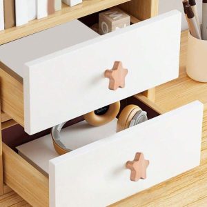 Perchero estrella de madera bambú (Set 4 pcs)