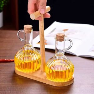 Set de aceitero vidrio (2pcs)