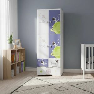 Ropero De 2 Cuerpos Plegable Niño De 65cm
