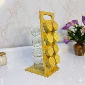 Set de condimenteros inclinado de 8 pcs