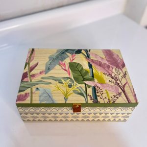 Caja Organizadora para Té de Madera - 6 Compartimentos